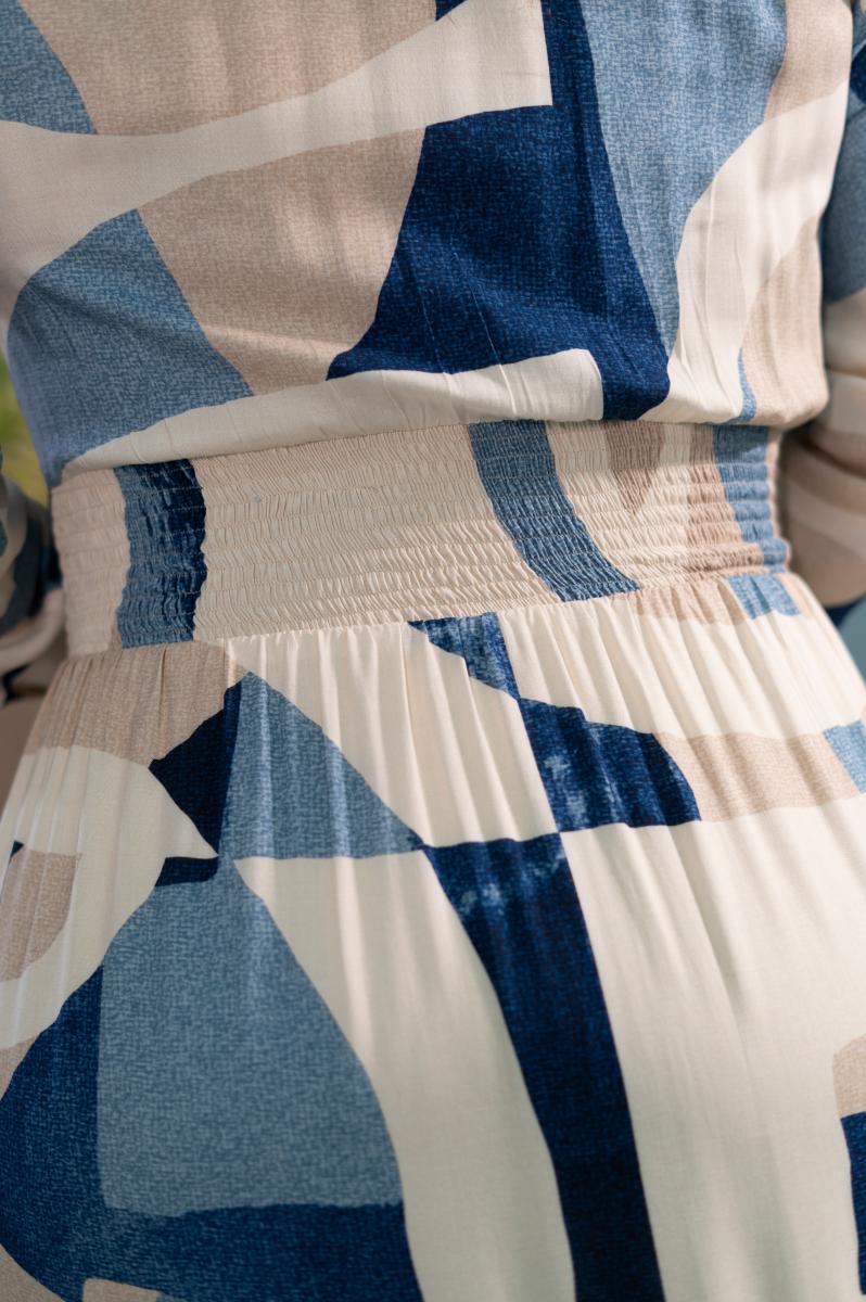 Vestido Max Franzido Viscose Estampa